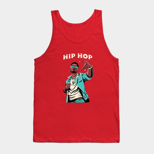 Hip Hop Art Work Tank Top by masksutopia